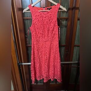 Apt. 9 Coral Lace Midi Dress
